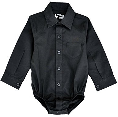 Littlest Prince Couture Infant/Toddler Dress Shirt Bodysuit