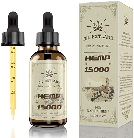 Hemp Seed Oil 15000MG Natural Hemp Oil Non-GMO, Vegan, Contains,Multi-Ingredient Supplement containing Fatty acids-Omega 3-6-9, Vitamin C-E, MCT Oil, Olive Oil (30ml-15000mg)