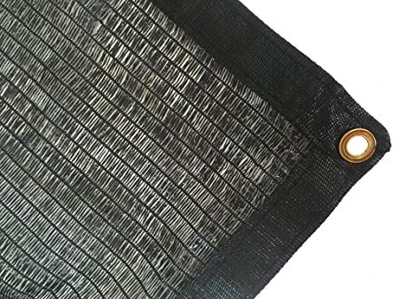DIR 50% UV Shade Cloth Black Premium Mesh Shadecloth Sunblock Shade Top Quality Panel 12ft x 24ft