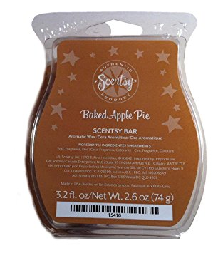Scentsy Baked Apple Pie Wickless Candle Tart Warmer Wax, 3.2 fl oz
