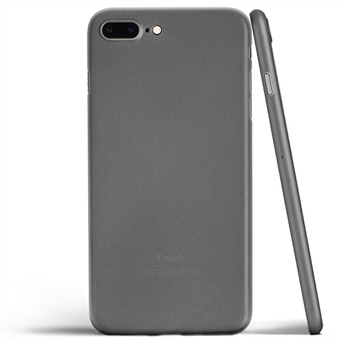 totallee iPhone 8 Plus Case, Thinnest Cover Premium Ultra Thin Light Slim Minimal Anti-Scratch Protective - for Apple iPhone 8 Plus The Scarf (Grey)