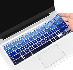 Keyboard Cover for Lenovo Chromebook Flex 3 11"/Lenovo Chromebook C330 11.6" /IdeaPad Flex 3 11.6"/Chromebook N20 N21 N22 N23 100e 300e 500e 11.6" /Chromebook N42 N42-20 14 inch, Gradual Blue