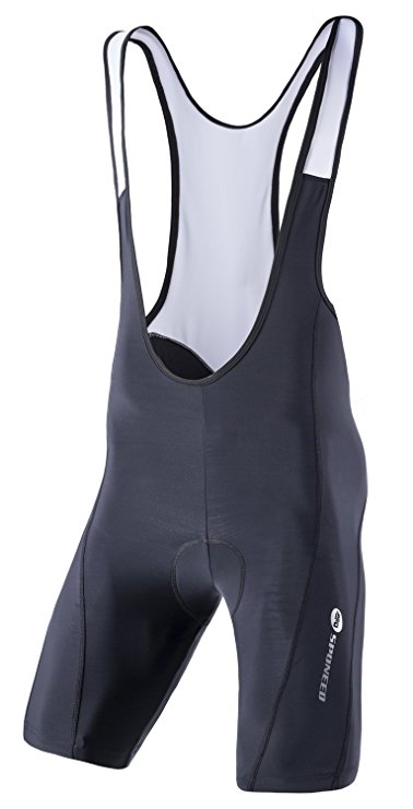 sponeed Cycling Bib Shorts, Bicycle Bibs for Men Padded Breathable UPF 50