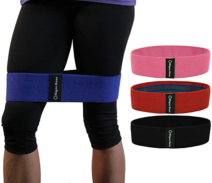 WODSuperStore Resistance Band for Legs & Butt - Hip Booty Circle Bands to Tone Glute, Thighs & Hips