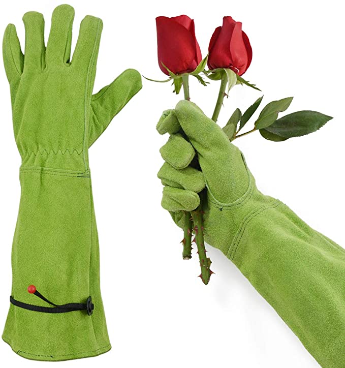 GLOSAV Rose Pruning Gloves for Women Men Gardening, Long Ladies Thorn Proof Garden Gloves