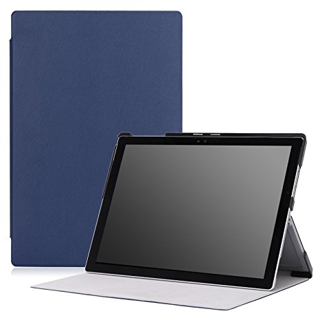 MoKo Microsoft Surface Pro 4 Case - Ultra Slim Lightweight Smart-shell Stand Cover Case for Microsoft Surface Pro 4 12.3 inch Tablet, INDIGO