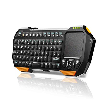 Seenda Mini Bluetooth Keyboard with Touchpad for Smart TV Projector Compatible with Android iOS Windows
