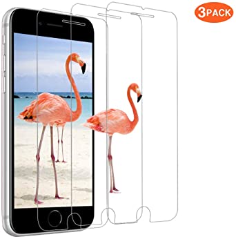 DJSOG [3 Pack] Screen Protector Compatible for iPhone SE 2020/new iPhone SE 2 Tempered Glass Film for iPhone SE 2/7/8/6S/6 Anti-scratch Crystal Clear Bubble Free Easy Installation