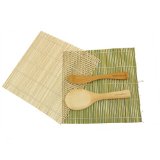 BambooMN Brand - Sushi Rolling Kit - 2x rolling mats 1x rice paddle 1x spreader - combo