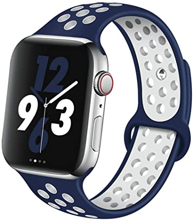 OriBear Compatible for Apple Watch Band 44mm 42mm 40mm 38mm, Breathable Sporty for iWatch Bands Sreies 5 Series 4/3/2/1, Various Styles and Colors for Women and Men
