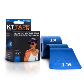 KT TAPE Original Cotton Elastic Kinesiology Therapeutic Tape - 20 Pre-Cut 10-Inch Strips