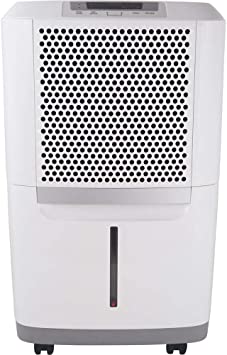 Frigidaire FAD504DWDE 50 Pint Capacity Dehumidifier with Effortless Humidity Control Effortless Automatic Shut Off 2 Fan Speeds Electronic Controls Low Temperature Operation & in White