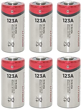 Rayovac RL123A Lithium CR123A 3V Photo Lithium Batteries Bulk (6 Batteries)