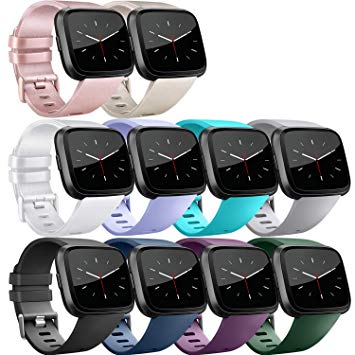 Vancle Band Compatible with Fitbit Versa Bands, Classic Accessories Replacement Wristbands for Fitbit Versa Smartwatch