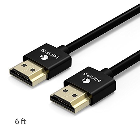 HDMI 2.0 Cable, Kinps HDMI 4K 60Hz UHD Cord, Support HDR, ARC, Dolby, DTS-HD, 18Gbps Bandwidth, Compatible for TV Box, Laptop, Roku, XBOX One, PS4 Blue-ray Player, UHD/OLED/LED TV and Monitor, 6FT