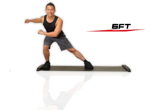 Balance 1 Slide Board-70 Inch(6FT)-Super Smooth Board with free Lycra booties!