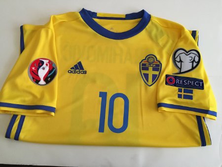 IBRAHIMOVIC #10 Sweden Home Soccer Jersey Euro 2016