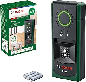 Bosch détecteur Truvo 2ème génération (commande par bouton unique, détection facile de câbles électriques sous tension et de métal jusqu’à 70 mm de profondeur, dans boîte en carton)