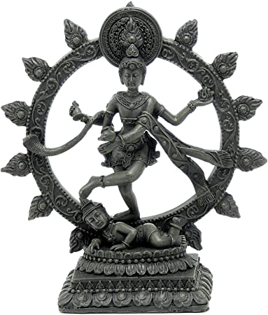 Bellaa 26973 Dancing Nataraja Shiva Statue Divine Hindu God 6 inch