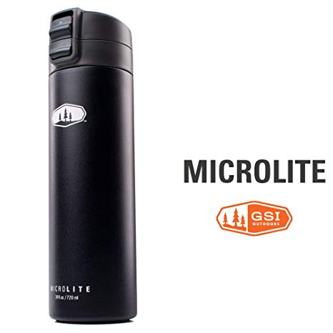 GSI Outdoors - Microlite 720 Flip 24 fl.oz. Vacuum Insulated Stainless Steel Water Bottle