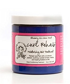 Curl Junkie Curl Rehab Moisturizing Hair Treatment - 8 oz - Strawberry Ice Cream