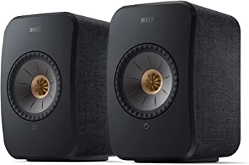 KEF LSX II Wireless HiFi Speaker System (Carbon Black)