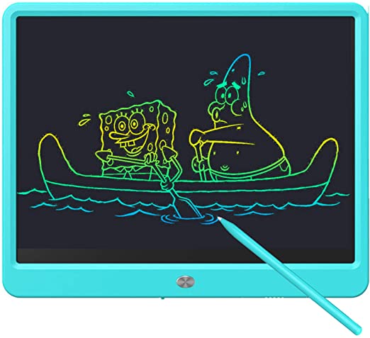 Deecam LCD Writing Tablet 15 Inch Kids Drawing Tablets Memo Board Doodle Board Digital Graphics Tablet Writing Board for All Ages, Suitable for Family Message, Office Noting, Children Drawing