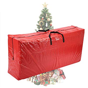 Vencer Red Extra Large Christmas Tree Bag for 9 Foot Tree Holiday