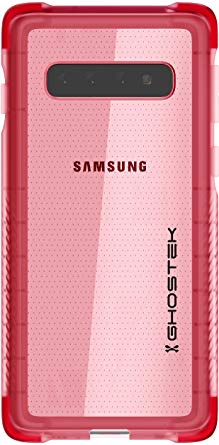 Ghostek Covert Designed for Samsung Galaxy S10 Case Clear Slim Bumper Phone Cover Ultra Thin Fit Silicone Wireless Charging Compatible Tough Shockproof Heavy Duty Protection & Anti-Slip Grip - (Pink)