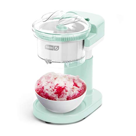 DASH DSIM100GBAQ02 Shaved Ice Maker Perfectly Snow Cones in Minutes Regular Sized Cubes, Easy to Use, Aqua