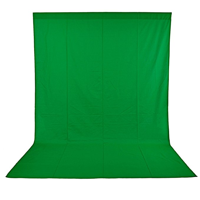 Neewer Photo Studio 100% Pure Muslin Collapsible Backdrop Background for Photography,Video and televison 3 x 6M/9.8 x 19.7ft (GREEN）