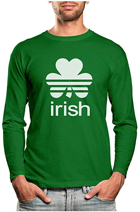 Irish Shamrock St. Patrick's Day Clover Men's Long Sleeve T-Shirt