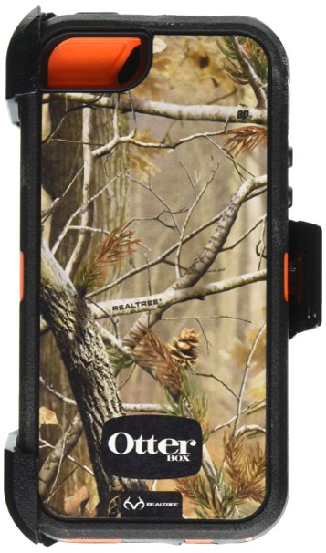 OtterBox Defender Series Case with Realtree Camo for Apple iPhone 5/5s Xtra Orange black - Case Only