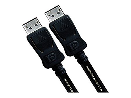Accell B142C-007B-2 UltraAV DisplayPort to DisplayPort 1.2 Cable with Locking Latches - 6.6 Feet (2 Meters)
