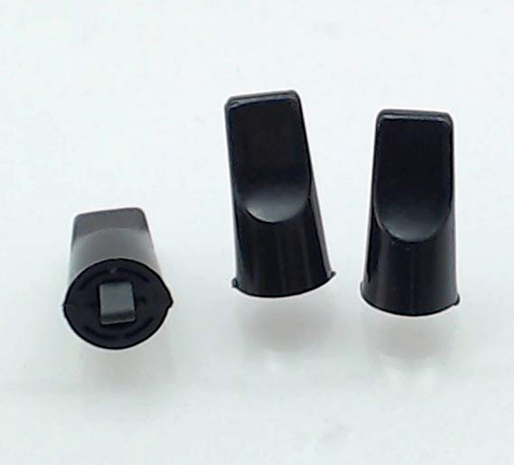 Clock Knobs, Black 3 Pack for General Electric, AP2015707, PS248906, WB3X5699 by Seneca River Trading