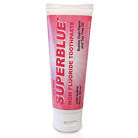 Infowars Life - Superblue Fluoride-Free Toothpaste (4 oz, Bubble Gum)