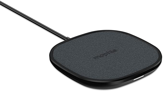 mophie Wireless Charging Pad - Made for Apple Airpods, iPhone Xs Max, iPhone Xs, iPhone XR and Other Qi-Enabled Devices - Black