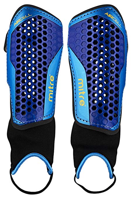 Mitre Aircell Carbon Unisex Ankle Protect Football Shinguard