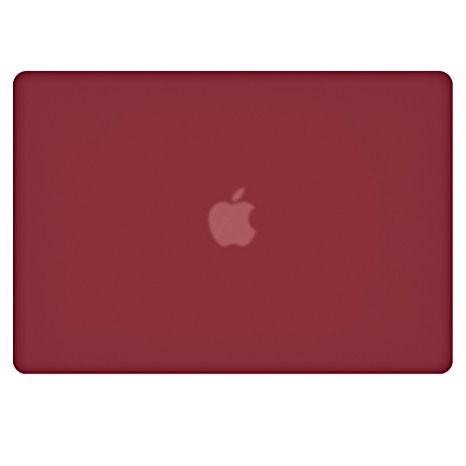 MacBook-Pro-13, RiverPanda Rubberized Hard Snap On Case Cover Shell for Apple MacBook Pro 13" with Keyboard Skin Fits Model A1278 - Wine Red