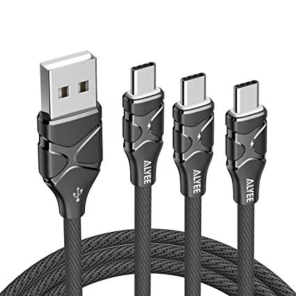 Up to on 3 Pack 6FT USB Type C Cable Braided Black