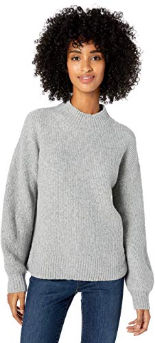 Amazon Brand - Goodthreads Women's Boucle Shaker Stitch Balloon-Sleeve Sweater