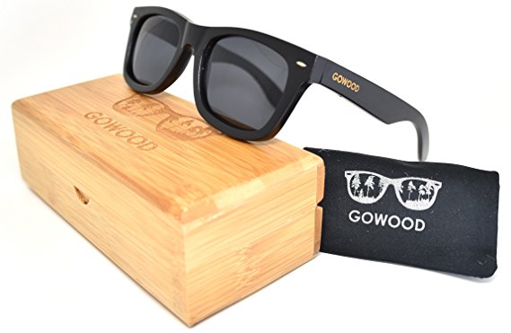 GOWOOD Wood Sunglasses Bangkok Wayfarer 52mm Polarized