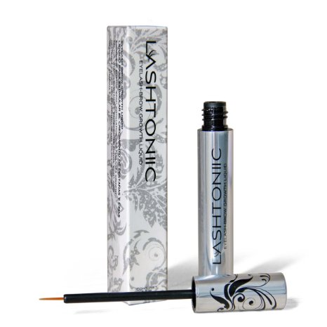 Lashtoniic Brow & Lash Enhancer Serum - Promotes Longer, Thicker Lashes in Just 2 Weeks - Clinically Proven - 4.8mL Bottle - 3 Month's Supply - Applicator Included - Satisfaction Guaranteed