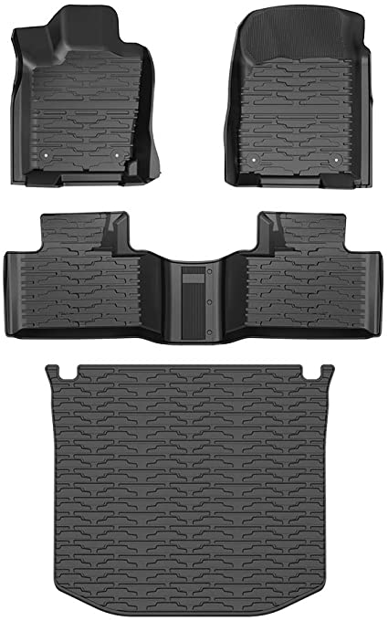 Floor Mats & Cargo Mats Compatible with 2016-2020 Grand Cherokee, JoyTutus TPE All-Weather Guard Full Set Heavy Duty Protection Custom Fit Floor Liner & Trunk Mat