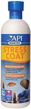 API Stress Coat Water Conditioner, Makes tap Water Safe, Replaces fish's Protective Coat Damaged by handling or Fish Fighting, Use When Adding or Changing Water, Adding Fish and When Fish are Injured