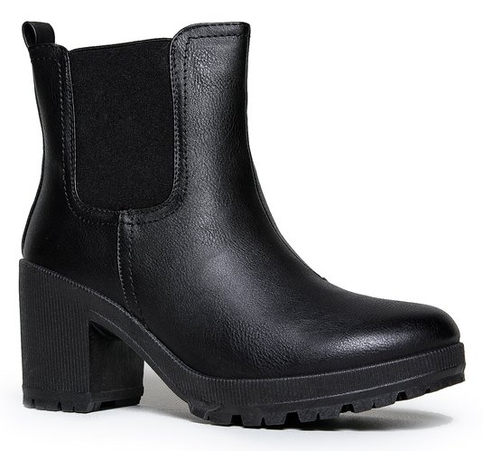 Womens Vegan Leather Chelsea Boot - Lightweight Pull on Casual Ankle Bootie