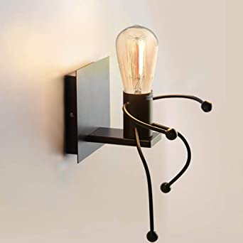 Wall Light, Industrial Light, Retro Light Creative E27 Iron Art Art Deco for Living Room, Bedroom