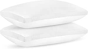 ZUPERIA Bed Pillows King Size Set of 2, (White) Gusseted Bed Pillows for Sleeping Premium Down Alternative Plush Pillows Hotel Quality Pillows for Back, Stomach and Side Sleepers