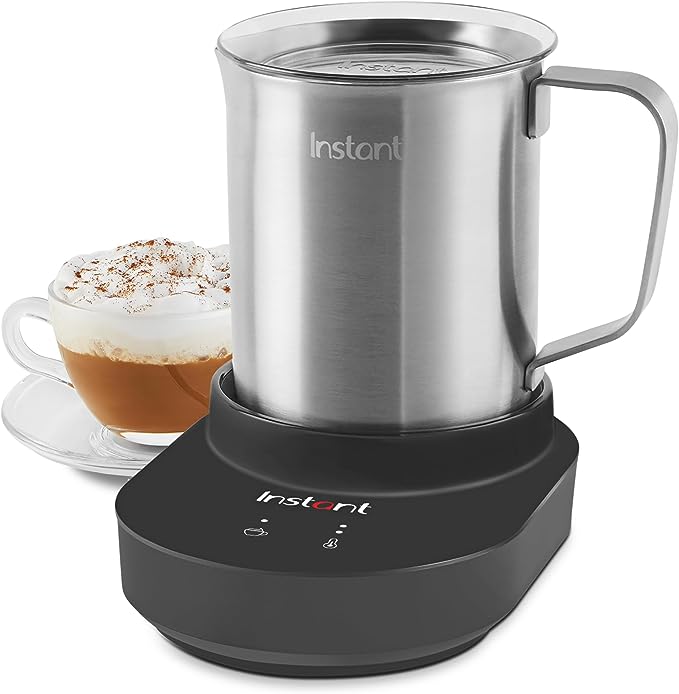 Instant Pot Magic Froth 9-in-1 Electric Milk Steamer and Frothier,17oz Stainless Steel Pitcher,Hot and Cold Foam Maker and Milk Warmer for Lattes,Cappuccinos,Macchiato,From the Makers of Instant Pot