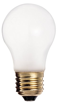 Satco S3871 130-Volt 60-Watt A15 Medium Base Light Bulb, Frosted